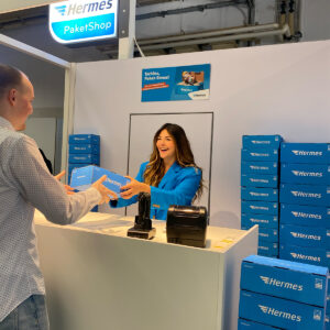 Messebesuche mit Hermes PopUp Paketshop